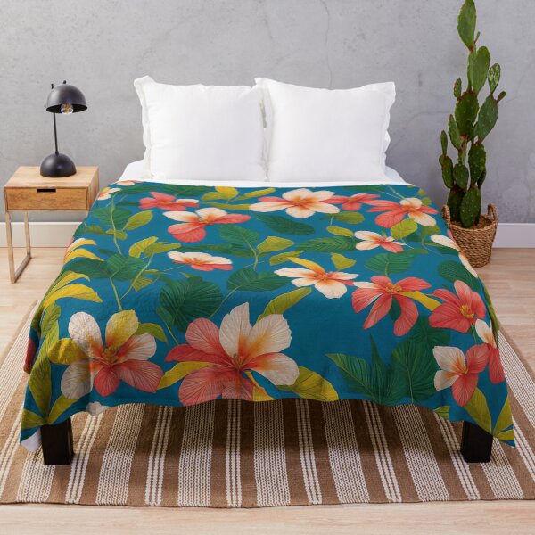 Aperçu de l'œuvre Fun flowers tropical pattern créée et vendue par Purple-Horizon.