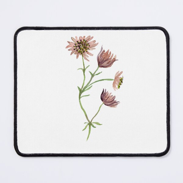 Item preview, Watercolor branch pink flower illustration single object designed and sold by Yana Mustafina | Boho Soulful Designs.