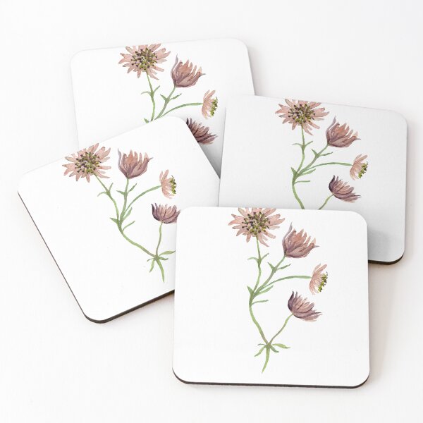 Item preview, Watercolor branch pink flower illustration single object designed and sold by Yana Mustafina | Boho Soulful Designs.