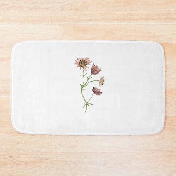 Item preview, Watercolor branch pink flower illustration single object designed and sold by Yana Mustafina | Boho Soulful Designs.