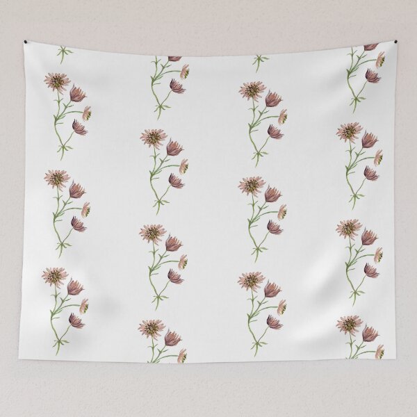Item preview, Seamless pattern branch pink flower watercolor illustration designed and sold by Yana Mustafina | Boho Soulful Designs.