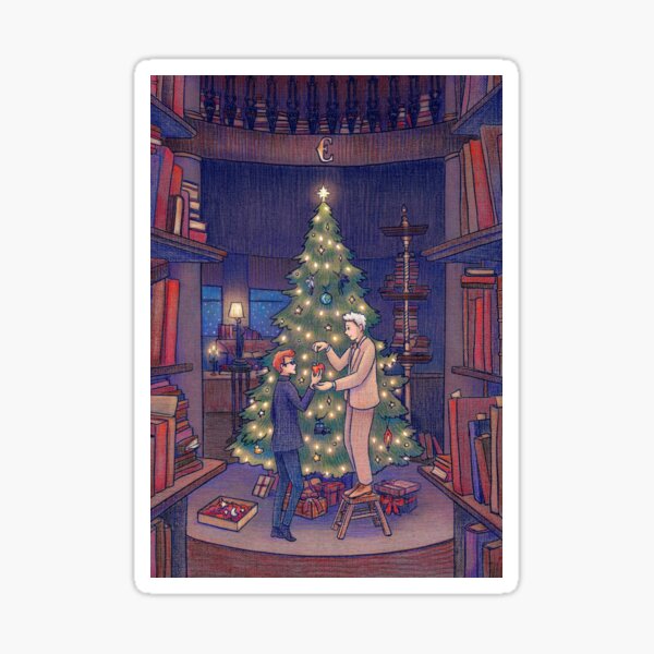 Item preview, Christmas Time in the A. Z. Fell Bookshop designed and sold by illustore.