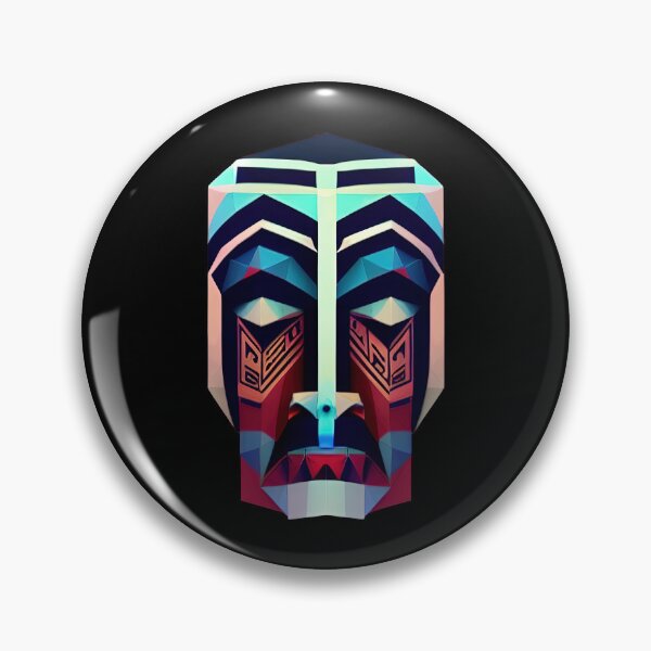 Item preview, Maori Face Art Deco designed and sold by PolygonXYZ.