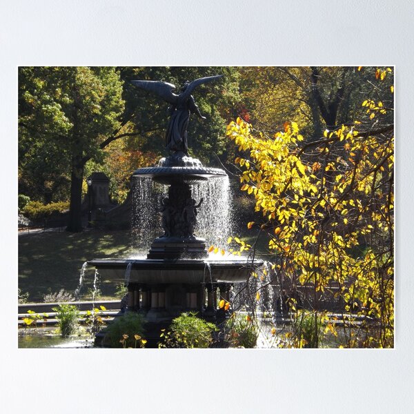 New York City Central Park Bethesda Fountain Blossoms by Christopher Arndt