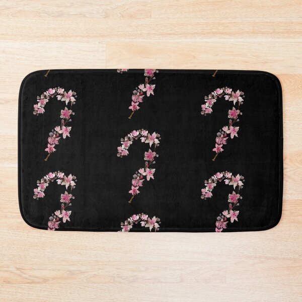 Item preview, Seamless black pattern sakura  pink flower watercolor illustration designed and sold by Yana Mustafina | Boho Soulful Designs.