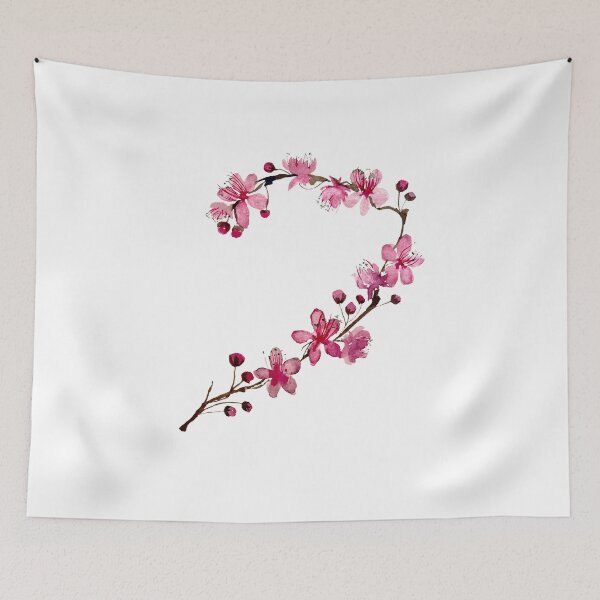 Item preview, Watercolor sakura flower illustration single object designed and sold by Yana Mustafina | Boho Soulful Designs.