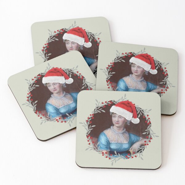 Item preview, Jane Austen Christmas Wreath designed and sold by CastlesClassics.