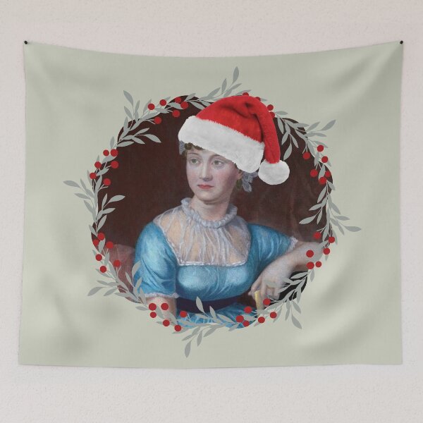 Item preview, Jane Austen Christmas Wreath designed and sold by CastlesClassics.