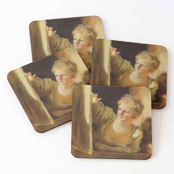 Item preview, A Young Woman leaning out of a Window (1770) - Jean Honoré Fragonard designed and sold by SALON DES ARTS.