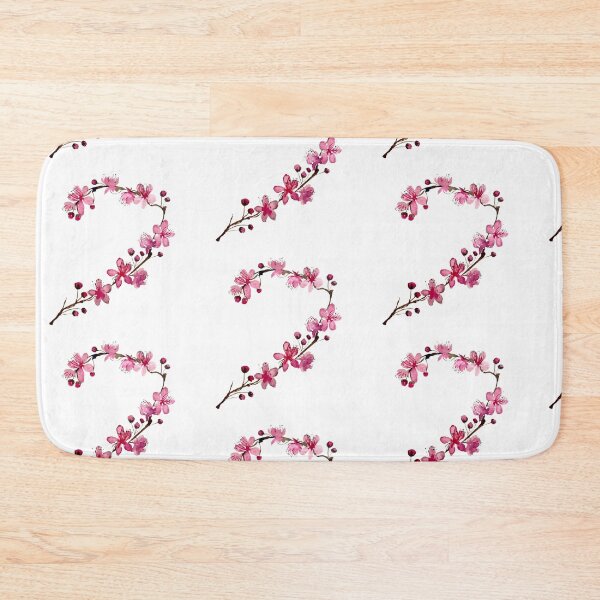 Item preview, Seamless pattern pink sakura flower watercolor illustration designed and sold by Yana Mustafina | Boho Soulful Designs.