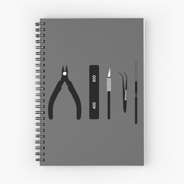 Aperçu de l'œuvre Outils de construction de modèles Gunpla - Noir et blanc créée et vendue par BRU Design.