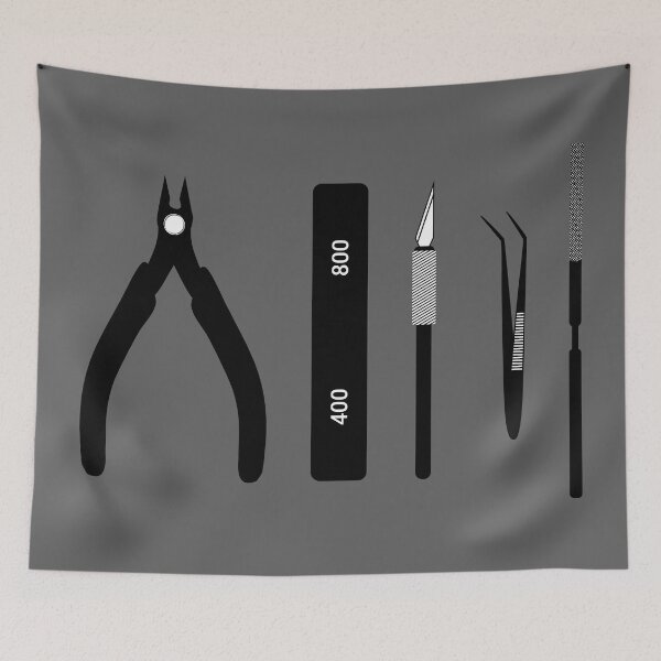 Item preview, Gunpla Model Building Tools - Black and White designed and sold by BRU Design.