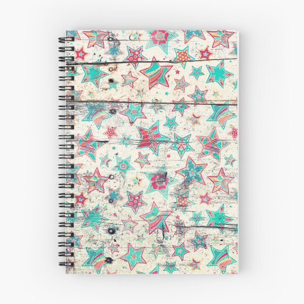 Item preview, Grunge Stars on Shabby Chic White Painted Wood designed and sold by micklyn.