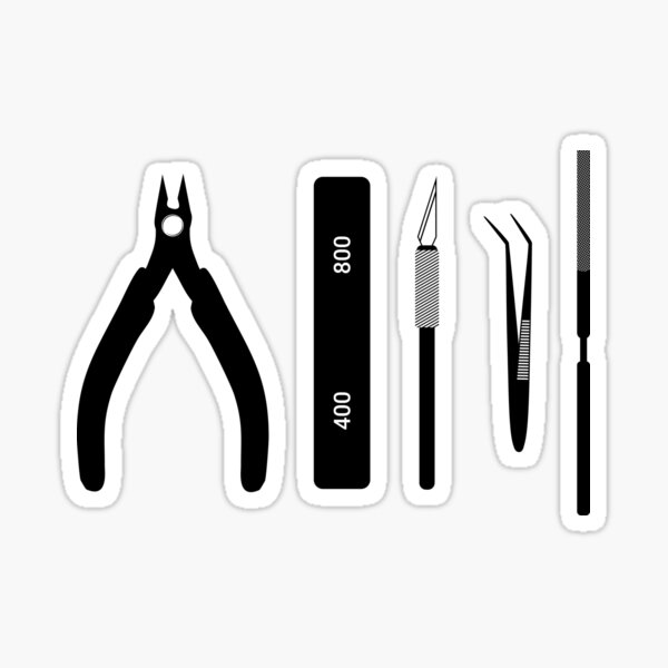 Item preview, Gunpla Model Building Tools - Black and White designed and sold by BRU Design.