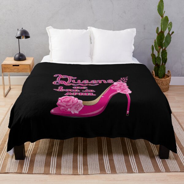 Item preview, Queens Are Born In April Pink Rose High Heel designed and sold by Isma Saleem.
