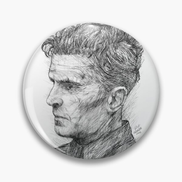 Item preview, LUDWIG WITTGENSTEIN pencil portrait .1 designed and sold by lautir.