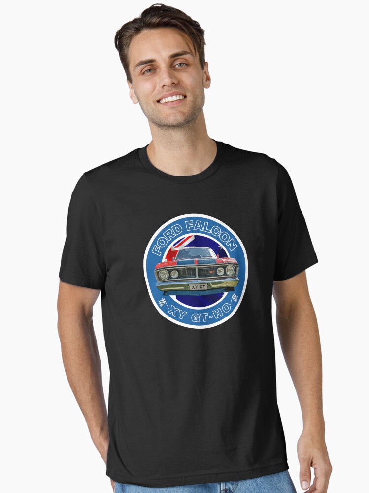 Thumbnail 1 of 7, Essential T-Shirt, Ford Falcon XY GT-HO Aussie Flag designed and sold by radestilo.