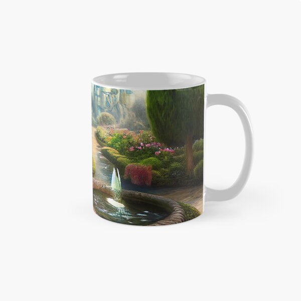 Item preview, Fantasy Castle, Magical Garden, Fairytale Painting designed and sold by SunDoor Art.