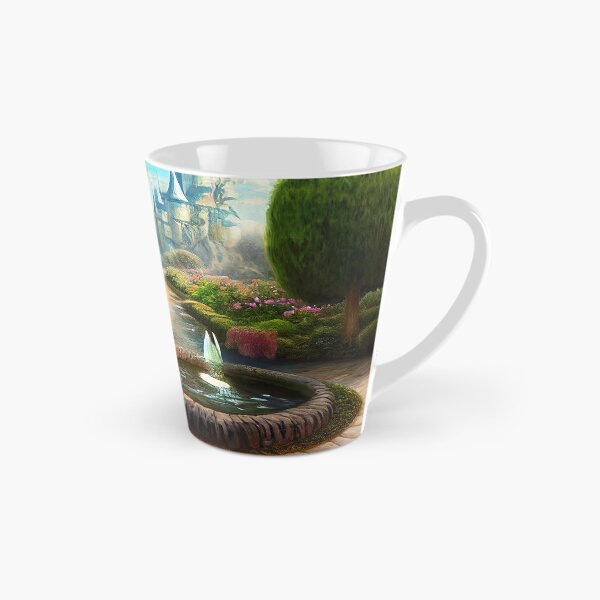 Item preview, Fantasy Castle, Magical Garden, Fairytale Painting designed and sold by SunDoor Art.