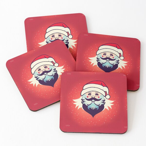 Item preview, Jolly Santa Pattern on a Red Background designed and sold by DesArtStudio.