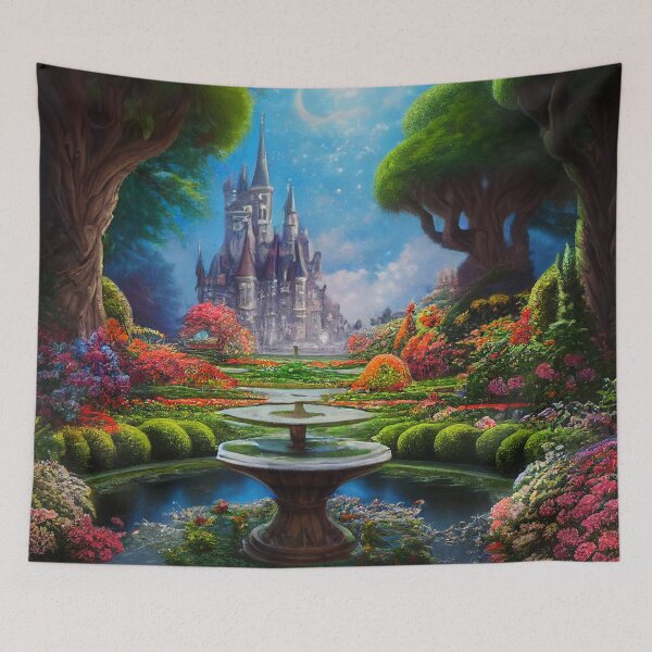 Item preview, Magic Kingdom, Fantasy Castle, Fantasy World Painting designed and sold by SunDoor Art.