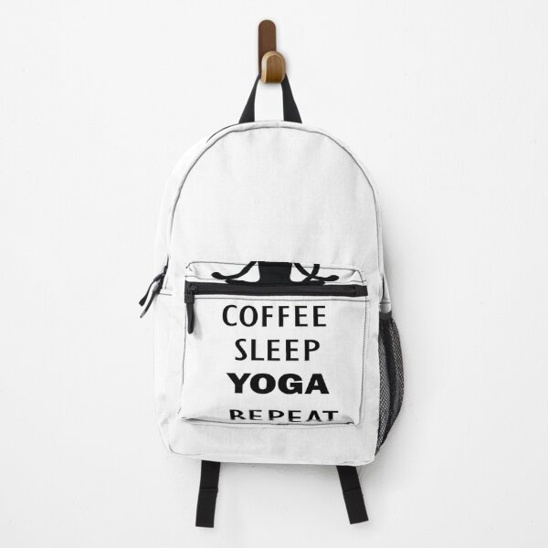 Item preview, COFFEE YOGA SLEEP REPEAT With a cute cat practising yuca designed and sold by LiteforART.