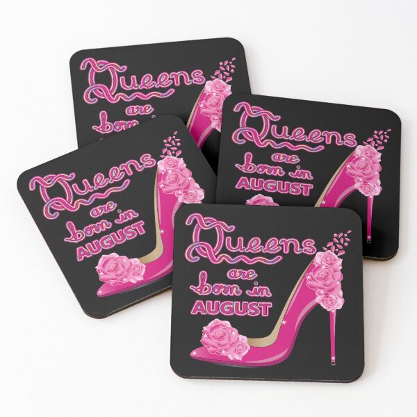 Item preview, Queens Are Born In August Pink Rose High Heel designed and sold by Isma Saleem.