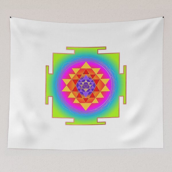 Item preview, Sri Yantra, Neon Green+Faux Gold Foil designed and sold by PixDezines.