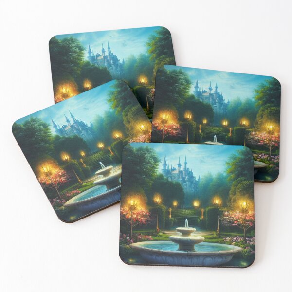 Item preview, Magic Fountain, Night Castle, Fantasy Kingdom designed and sold by SunDoor Art.