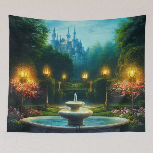 Item preview, Magic Fountain, Night Castle, Fantasy Kingdom designed and sold by SunDoor Art.