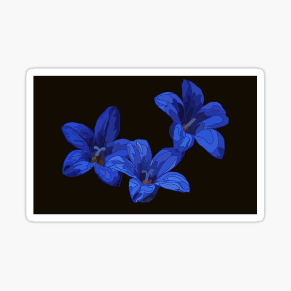 Aperçu de l'œuvre Trois campanules créée et vendue par Maria-Ilary.