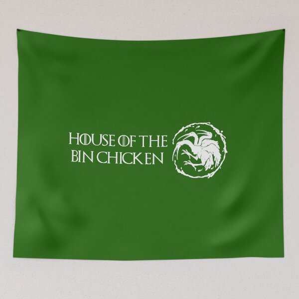 Item preview, House of the Bin Chicken White designed and sold by LukeRosenberg.