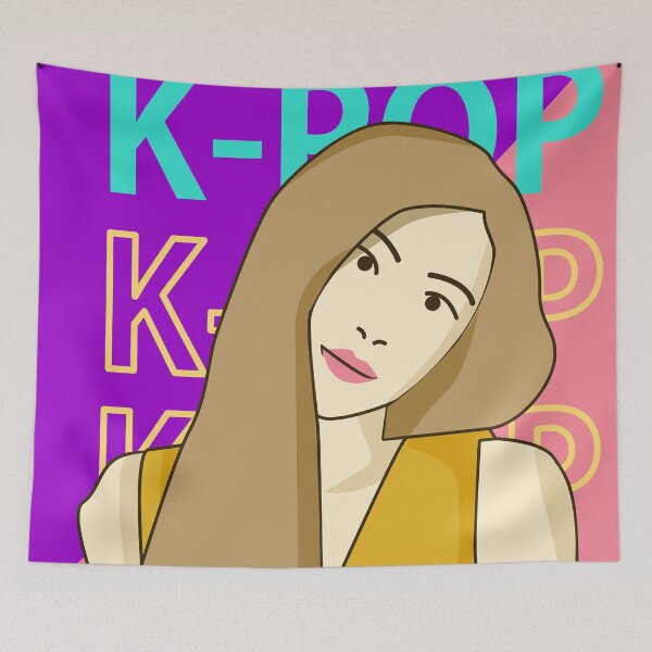 Item preview, illustration woman idol group korean pop designed and sold by namifile.