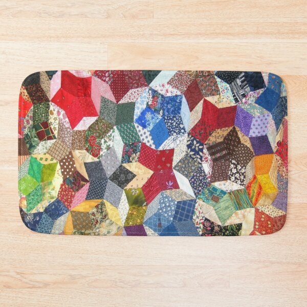 Item preview, Patchwork mosaic of rhombuses that form the shape of an asterisk inside a circle of various shades and colors designed and sold by ErisMerch.