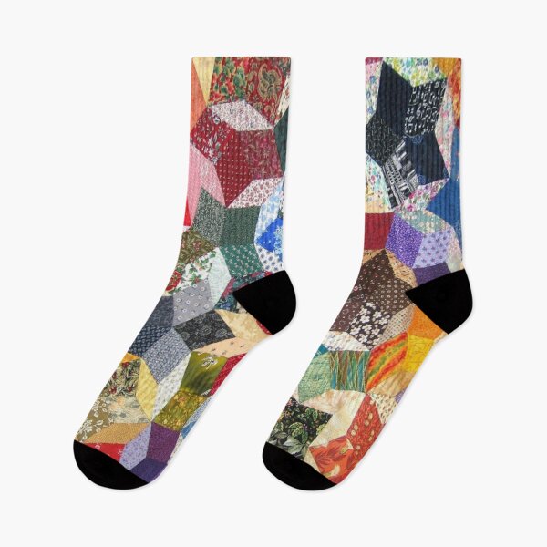 Item preview, Patchwork mosaic of rhombuses that form the shape of an asterisk inside a circle of various shades and colors designed and sold by ErisMerch.