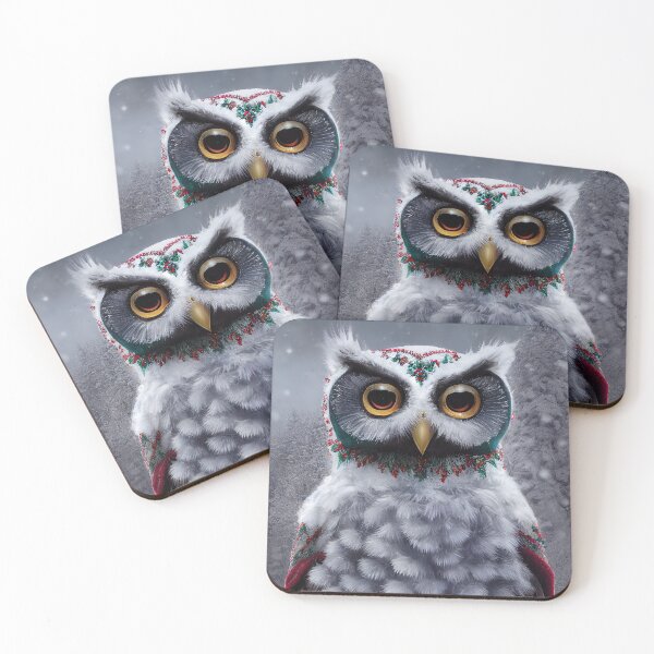 Item preview, Cute christmas owl designed and sold by art8085.