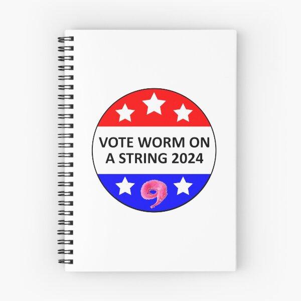 Item preview, vote worm on a string for president  designed and sold by CursedShirtCo.