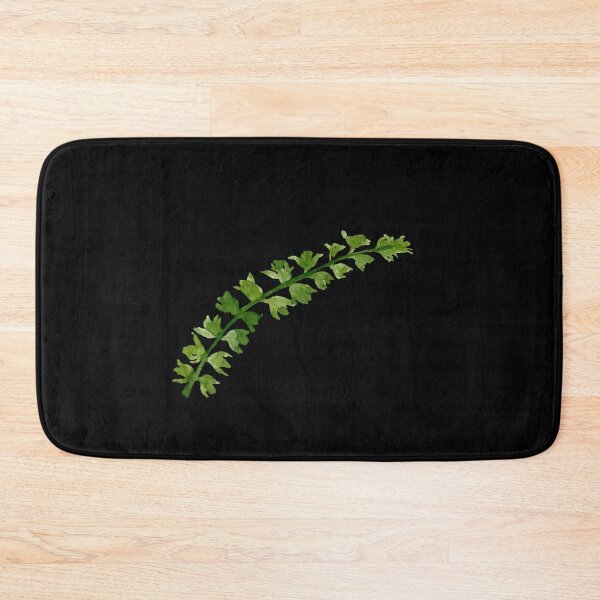 Item preview, Branch green leave watercolor illustration on black background  designed and sold by Yana Mustafina | Boho Soulful Designs.