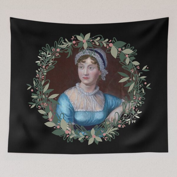 Item preview, Jane Austen Christmas Wreath designed and sold by CastlesClassics.