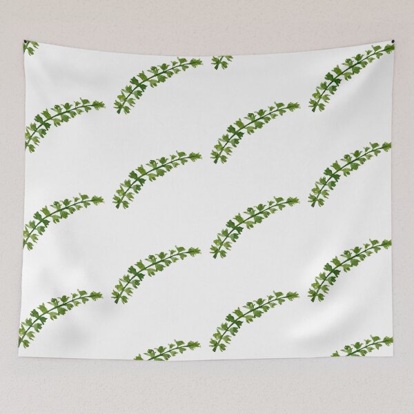 Item preview, branch green leave seamless pattern watercolor illustration designed and sold by Yana Mustafina | Boho Soulful Designs.