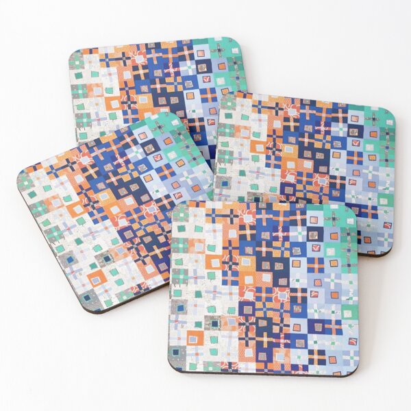 Item preview, Modern abstract Quilt Pattern Crooked Crosses designed and sold by ericajparra79.