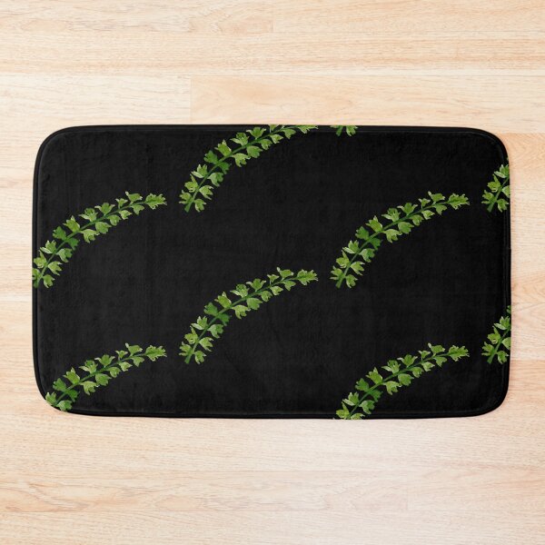 Item preview, Branch green leave seamless black pattern watercolor illustration designed and sold by Yana Mustafina | Boho Soulful Designs.