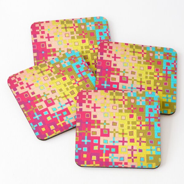Item preview, Modern rainbow Quilt Pattern Crooked Crosses designed and sold by ericajparra79.