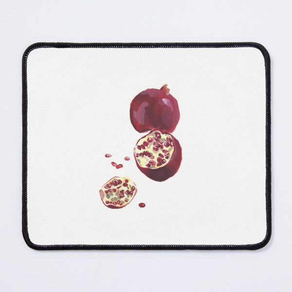 Item preview, pomegranate gouache illustration designed and sold by i-pencil-elf.