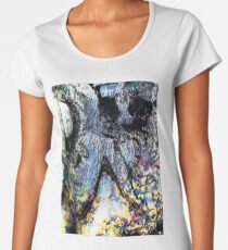 Blue/Yellow/Black Marbling Women's Premium T-Shirt