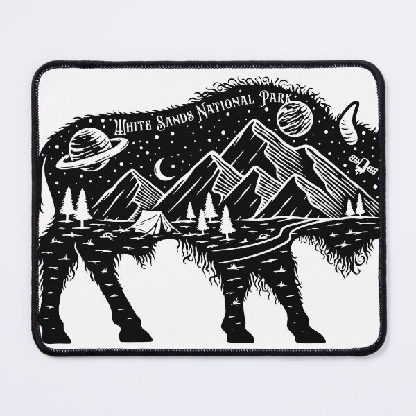 Item preview, White Sands National Park Starry Sky Bison designed and sold by JordanHolmes.