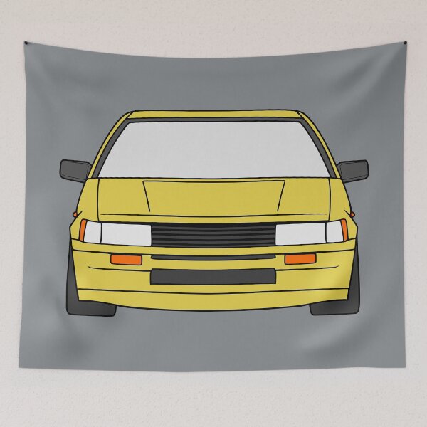 Item preview, Toyota Corolla AE86 yellow color designed and sold by EdimDesign.