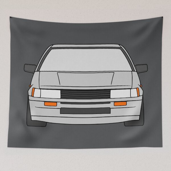 Item preview, Toyota Corolla AE86 silver color designed and sold by EdimDesign.