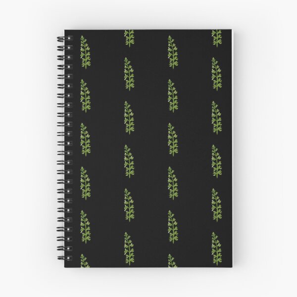 Item preview, Green leave seamless black pattern watercolor illustration designed and sold by Yana Mustafina | Boho Soulful Designs.