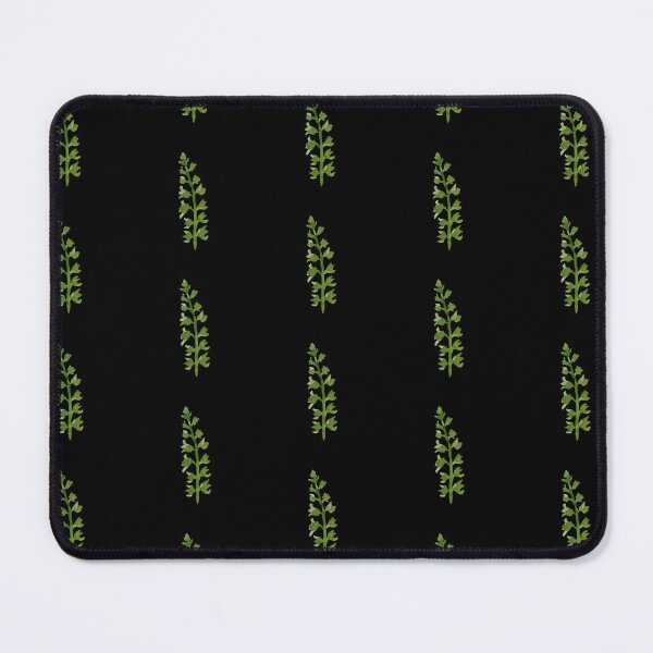 Item preview, Green leave seamless black pattern watercolor illustration designed and sold by Yana Mustafina | Boho Soulful Designs.